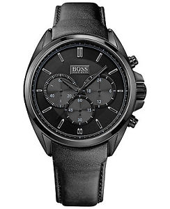 【送料無料】腕時計 ウォッチ ヒューゴボスブラックレザードライバークロックnuevo hugo boss hb 1513061 de cuero negro hombres drivers reloj 2 aos