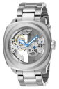 【送料無料】腕時計 ウォッチ ステンレススチールスケルトンウォッチinvicta hombres aviator automtico 200m acero inoxidable esfera esqueleto reloj(2)