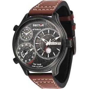 【送料無料】腕時計 ウォッチ セクターorologio uomo sector traveller r3251504003 pelle marrone binocolo