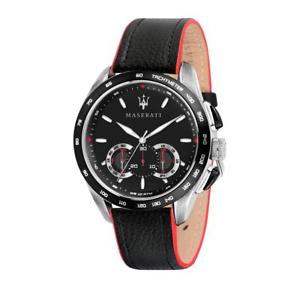 【送料無料】腕時計　ウォッチ　アラームクロノマンマセラティマセラティブラックreloj chrono hombre maserati traguardo r8871612028 negro
