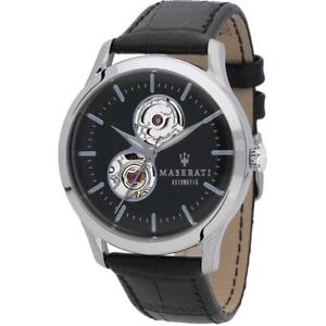 腕時計　ウォッチ　アラームマンマセラティマセラティレザーautomtic reloj hombre maserati tradizione r8821125001 cuero negro