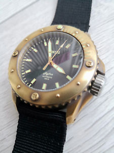 【送料無料】腕時計　ウォッチ　ヒュドラダイブウォッチケースpontvs hydra dive watch brass case with great patina(2)