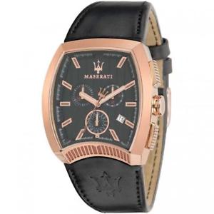 【送料無料】腕時計 ウォッチ マセラティマセラティグリルクロノサブメートルorologio uomo maserati calandra r8871605003 chrono ros pelle nero sub 100mt