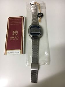 【送料無料】腕時計　ウォッチ　ビンテージマイクロプロセッサヌオーヴォウォッチrare vintage 80s sixxin lcd watch microprocessor mod 92g82 time 12 nuovo