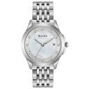 yzrv@EHb`@e|p[JT[Xorologio solo tempo donna bulova 96s174 quadrante madreperla cassa acciaio data