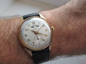 【送料無料】腕時計 ウォッチ ヴィンテージトリプルカルススイスサービスvintage triple fecha sully callos fecha 17 joyas incabloc suizo de servicio slo en muy buena condicin