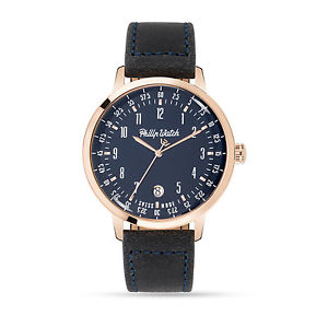 腕時計　ウォッチ　フィリップグランドアーカイブサウォッチリリースphilip watch grand archive rosa e nero data r8251598001 acciaio pelle mag16