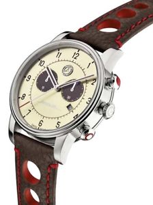 ̵ӻסåΥեꥸʥ륻ǥ٥ĥ饷å쥶reloj de pulsera crongrafo hombre original mercedes benz cuero classic 300 sl