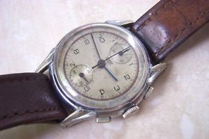 腕時計　ウォッチ　アラームクロノグラフマニュアルダウンreloj crongrafo un manual de funcionamiento abajo hubex de viento c tarde dcada de 1940