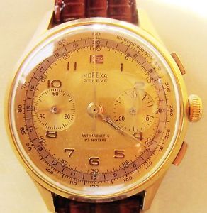 【送料無料】腕時計　ウォッチ　アラームジュネーブヶサービスクロノグラフreloj crongrafo impresionante dcada de 1950 norexa geneve gp l48 prof servicio 6 meses de garanta