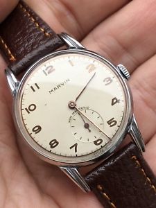 腕時計　ウォッチ　マービンアラームマンビンテージラグprecioso 1940s marvin elaborado reloj hombre vintage vestido lugs cal 540 32mm