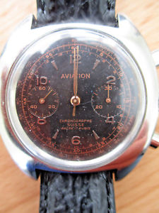 【送料無料】腕時計　ウォッチ　クロノグラフステンレスnuevo anunciovintage aviacin crongrafo valjoux 7733 todo de acero inoxidable