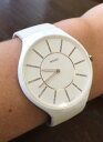 ラドー 【送料無料】腕時計　ウォッチ　ゴムタイミングベルトmujer rado r27958109 autntico thinline goma blanca correa esfera reloj con