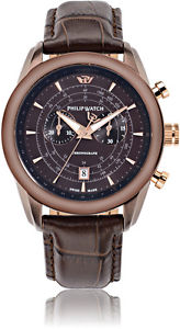 【送料無料】腕時計 ウォッチ フィリップクロノグラフウォッチウォッチorologio philip watch seahorse r8271996005 cronografo watch pelle uomo marrone