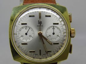 【送料無料】腕時計　ウォッチ　リップジュネーブプラークビンテージクロノmontre chronographe lip geneve plaqu or ,vintage chrono