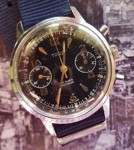 【送料無料】腕時計　ウォッチ　ビンテージタイプクロノグラフvintage type chronograph valjoux 7730 military very good condition