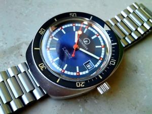 【送料無料】腕時計　ウォッチ　オレンジロリポップrare aquadive 20 atm automatic deep blue orange lollipop all original