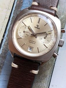【送料無料】腕時計 ウォッチ ヴィンテージクロノグラフスチールスイスアラーム1970s reloj para hombres con crongrafo vintage yema acero hecho en suiza valjoux 7734 37mm 【送料無料】腕時計 ウォッチ ヴィンテージクロノグラフスチールスイスアラーム1970s reloj para hombres con crongrafo vintage yema acero hecho en suiza valjoux 7734 37mm
