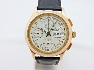 【送料無料】腕時計　ウォッチ　ゴールドクロノグラフbulova cronografo in oro 18 kt gf orologio uomo 39 mm valjoux 7750 revisionato