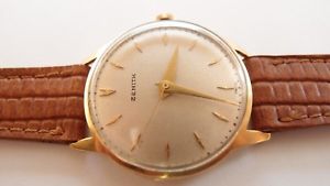 【送料無料】腕時計　ウォッチ　アラームクロックマンゴールドreloj zenith, reloj hombre 35 mm, oro 18k 750er reloj de pulsera vintage