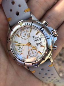 【送料無料】腕時計　ウォッチ　ダイバークロノグラフクロック1990s squale combinando automatico diver crongrafo reloj de hombre valjoux 7750