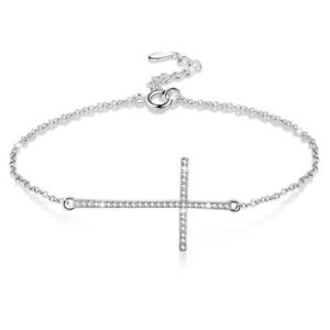 【送料無料】ブレスレット アクセサリ— クロスブレスレットポンドシルバーブレスレットcross bracelets 925 sterling silver bracelet for women k1v3