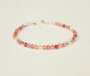 【送料無料】ブレスレット アクセサリ- ピンクブレスレットスワロフスキーエレメントスターリング pink and peach crystal bracelet made with swarovski elements sterling silver