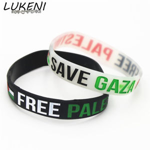 【送料無料】ブレスレット　アクセサリ—　ガザパレスチナブレスレットシリコーンブレスレットsm fr39514 gaza, palestine bracelet sil..