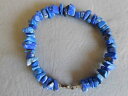 【送料無料】ブレスレット アクセサリ— バロックwomen bracelet pearl baroque chips natural stone blue lapis lazuli blue stone(4)