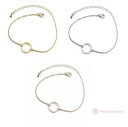 【送料無料】ブレスレット アクセサリ- ペンダントrosegoldステンレスブレスレットブレスレッツbracelet bracelets circle round open circle pendant gold silver rosegold stainless steel