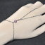 【送料無料】ブレスレット　アクセサリ—　ブレスレットステンレススチールリングhand chain bracelet stainless steel ring purple jewel charote