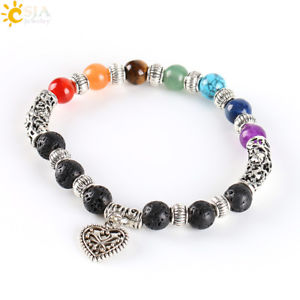 yzuXbg@ANZT?@`NuXbgsm fr79677 bijoux 7 chakra arc en ciel bracelets coeur pendentif boho boheme