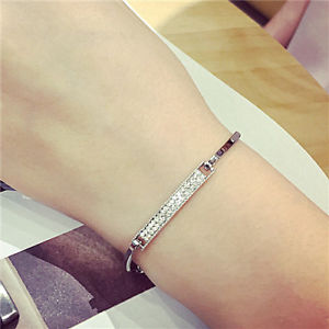楽天hokushin【送料無料】ブレスレット　アクセサリ—　asfr35371ブレスレット1ブレスレッツen alas fr35371 simple bar strass bracelet a breloques femmes bijoux bracelets en al