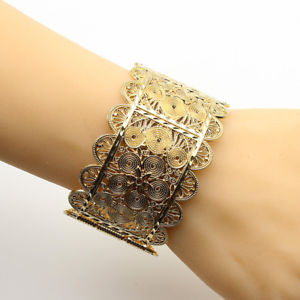 【送料無料】ブレスレット　アクセサリ—　デミオプラスサイズブレスレットプラークas fr51049 mme femme arabe armlet plus size bracelet fleur metal femme plaque