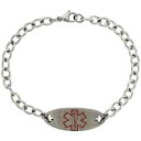 【送料無料】ブレスレット アクセサリ— メディカルアラートacero inoxidable medical alert pulsera id(4)