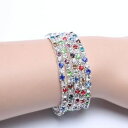 【送料無料】ブレスレット アクセサリ- クリスタルシックトレンディsm fr40389 crystal chic unique ligne tendue elastique trendy