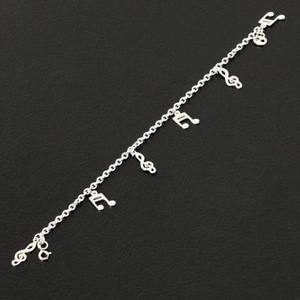 ブレスレット 【送料無料】ブレスレット　アクセサリ—　スターリングシルバージュエリーブレスレットノートbeautiful 925 sterling silver jewelry bracelet, 7 music notes