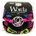 【送料無料】ブレスレット アクセサリ- フクシアブレスレットwordz silvertone love fuchsia elasticated bracelet 6
