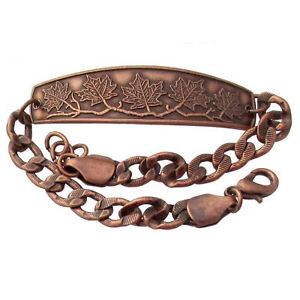 ̵ۥ֥쥹åȡ—֥쥹åȥ᡼ץ꡼solid copper bracelet maple leaf handmade...