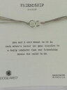 【送料無料】ブレスレット　アクセサリ—　ダブルリンクリングシルクブレスレットdogeared friendship double linked rings silk bracelet