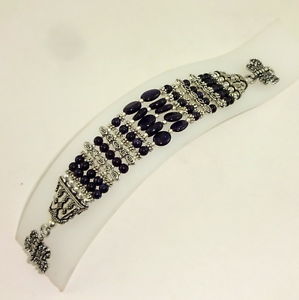 【送料無料】ブレスレット　アクセサリ—　ビーズブレスレットグラム listingnatural fine purple sunstone gemstone beaded bracelet 35 grams