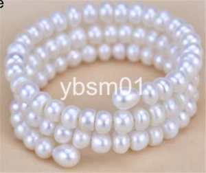 ̵ۥ֥쥹åȡꡡ֥쥹ågenuine 3 row 78mm white freshwater cultured pearl bracelet
