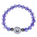 yzuXbg@ANZT?@zbgZ[r[YXibv{^uXbgAWXgr[Ypbb031 hot bead snap button bracelet jewelry diy amethyst bead charm