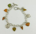 【送料無料】ブレスレット　アクセサリ—　ブライトンシルバーブレスレット775brighton silver tone heart charm bracelet 775 long