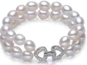 【送料無料】ブレスレット アクセサリ— ブレスレット listingnatural 89mm 2 row freshwater pearl bracelet 8