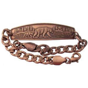 ̵ۥ֥쥹åȡꡡ֥쥹åȥϥɥᥤɥ٥奨꡼solid copper bracelet bear handmade jewelry chain arthritis pain relief therapy