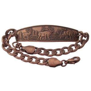 【送料無料】ブレスレット アクセサリ— ブレスレットエルクハンドメイドジュエリーチェーンリンクsolid copper bracelet elk h...