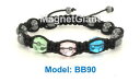 【送料無料】ブレスレット アクセサリ— ヘマタイトボールラウンドビーズブレスレットadjustable magnetic hematite balls and round 3 colors beads bracelet