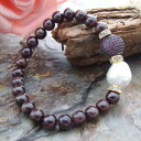 【送料無料】ブレスレット アクセサリ- パールガーネットビーズブレスレットh121112 17mm white keshi pearl garnet cz bead bracelet