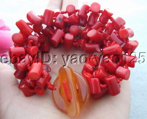 【送料無料】ブレスレット アクセサリ— ブレスレットs041413 5strds red coral bracelet 【送料無料】ブレスレット アクセサリ— ブレスレットs041413 5strds red coral bracelet